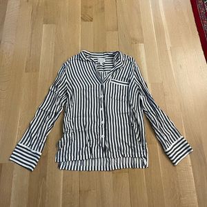 & other story button down stripped shirt